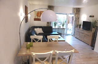 Blick auf das Wohnzimmer